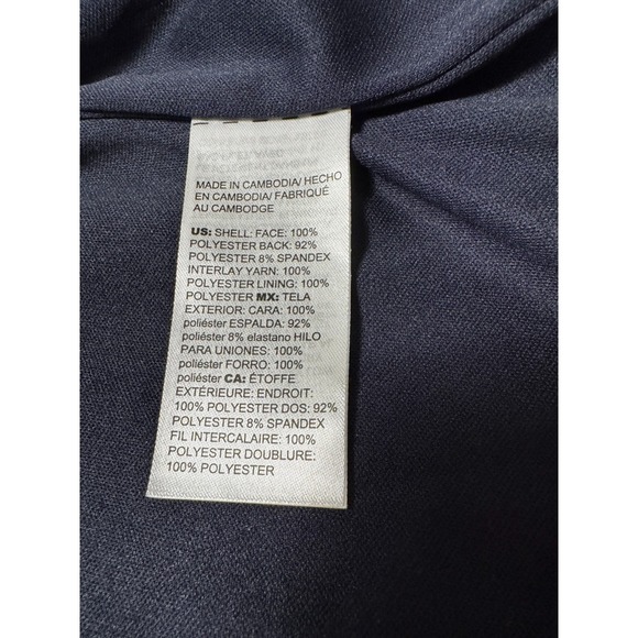 Chico's Travelers Navy Open Front Blazer Jacket Small 4 6 Travel NWOT Minimalist - Picture 9 of 9